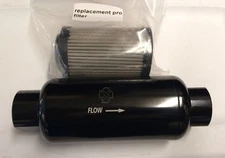 1ZZ -10AN High Flow Billet Aluminum Professional Fuel Filter BLACK 10 Microns