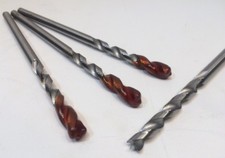 #17D Lot of 4 MORRIS WOOD TOOL (17/64") RH Drill Bit - 2 Flute, Brad-Point