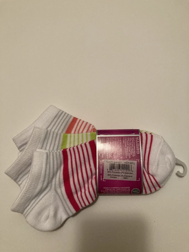 Meias femininas No Show 3 pares feitas por GILDAN 4-10 tamanho de sapato - Imagem 3 de 4