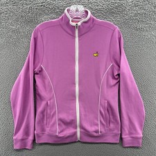 Magnolia Lane Jacket Womens Small Purple Full Zip Golf Long Sleeve Pima Cotton