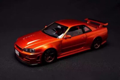 SUPER RARE* Motorhelix Nissan Skyline GT-R (BNR34) Z-Tune Orange