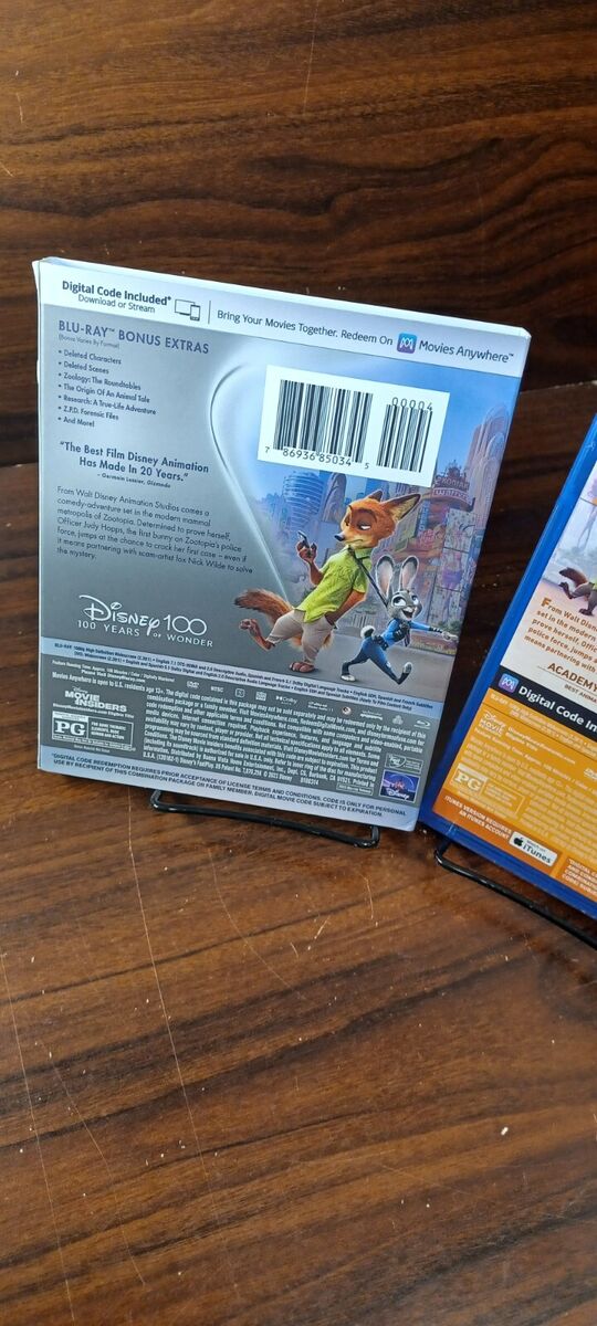 KREA - Zootopia (2016), Walt Disney Animation Studios, Blu Ray cover USA -  H 600