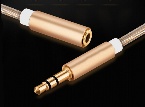 Cable de extensión estéreo para auriculares iPod MP3 trenzado de 3,5 mm de audio auxiliar macho a hembra - Imagen 4 de 9