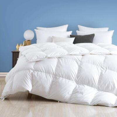 Super Soft 750FP Goose Feather Down Comforter Cozy Hotel Collection Duvet Insert