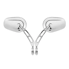 Long Stem Motorcycle Rear View Mirrors For Harley Sportster 1200 XL883 Softail