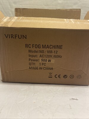 Virfun RC fog machine model VIR   12 new open box. Complete.