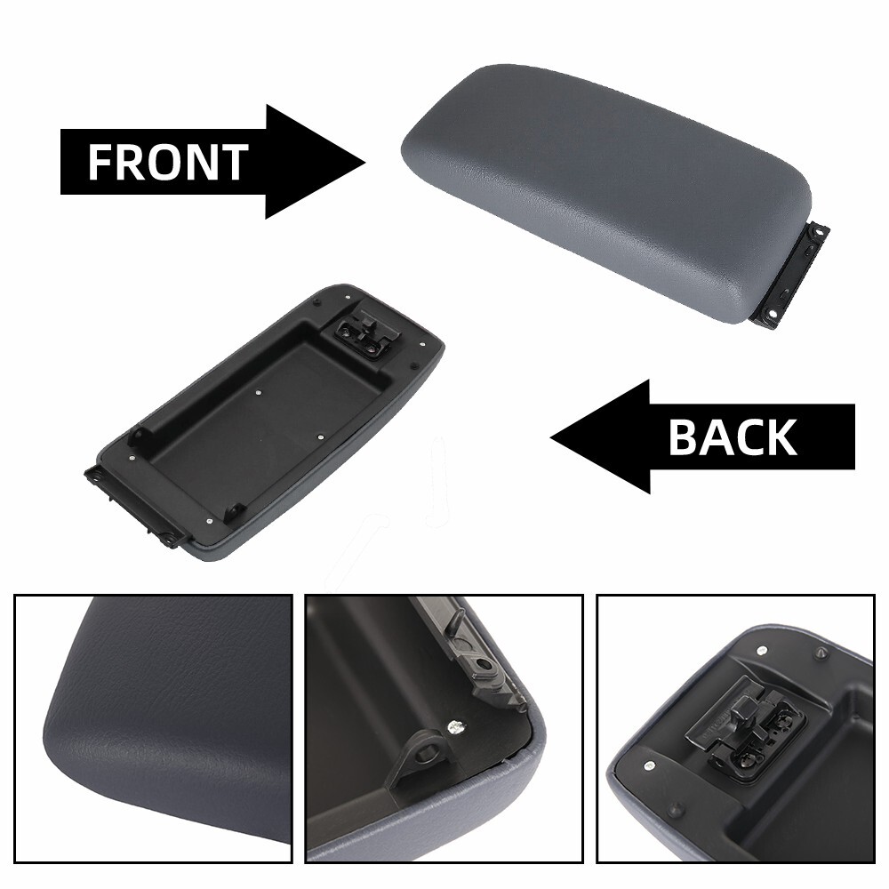 New Car Gray Center Console Lid & Latch For 95-00 Toyota Tacoma 96-98 4Runner