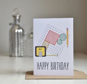 Birthday Card Personalised 14.8 x 14.8 Size with envelope
