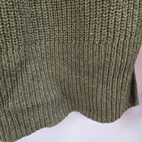 Suéter Madewell para mujer pequeño suéter verde tejido Hi Lo manga larga - Imagen 11 de 12