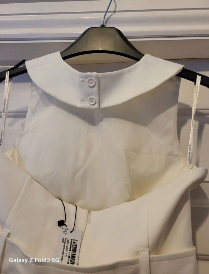 karen millen petite Size 8 Compact Stretch Belted Aline Mini Dress