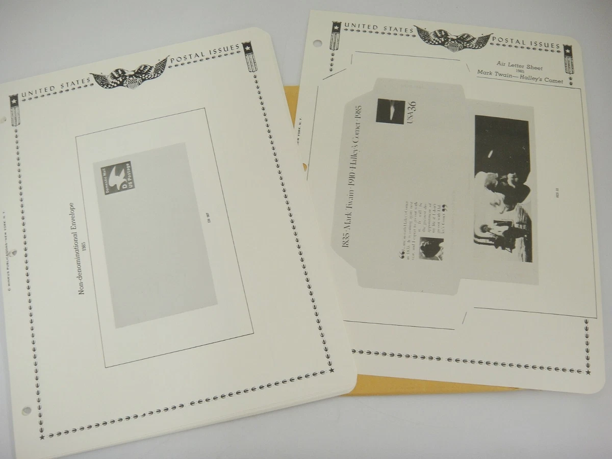 Minkus 1985 United States Postal Stationery Supplement No 6 NOS 