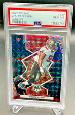 PSA 10 - 2022 Panini Mosaic WARREN SAPP Genesis Prizm #239 (8752) Buccaneers