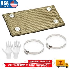 Exhaust Heat Shield Titanium Pipe Shield Cover Blanket 4 X 8 For Motorcycle