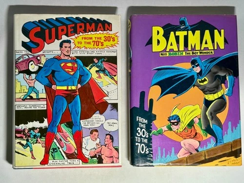 Batman With Robin The Boy Wonder From The 30s to the 70s-Vintage HC And Superman