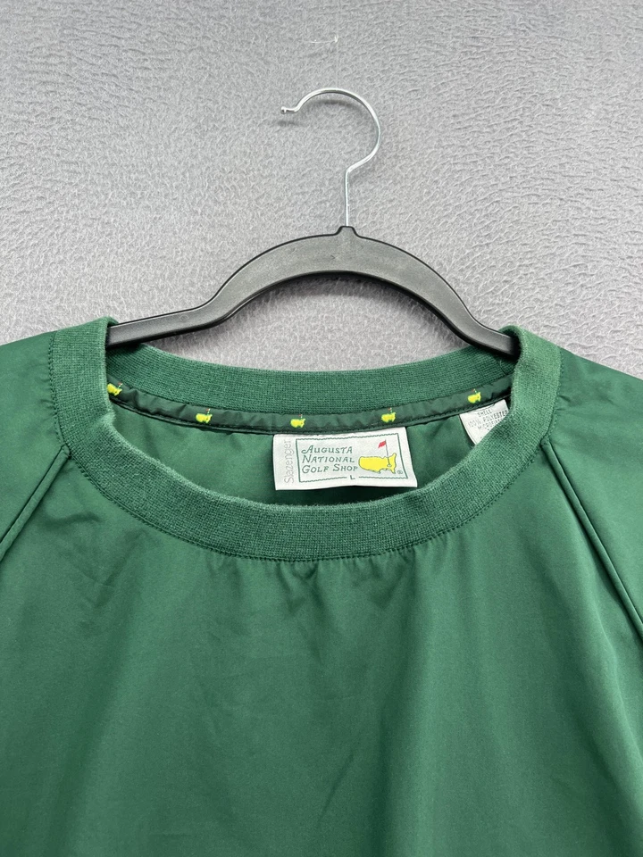 Masters Pullover Mens Large Green Augusta National Golf Shop Windbreaker Jacket - Image 4 of 4