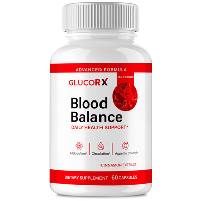 GlucoRX Blood Balance Capsule Gluco RX Blood Formula Support Supplement (1 Pack)