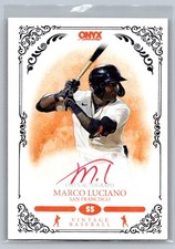 2020 Onyx Vintage #VAML Marco Luciano Base Red Ink Autographs