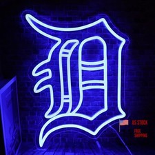 Baseball Sports Team Neon Sign - Suitable for Tigers Logo for Wall Decor USB