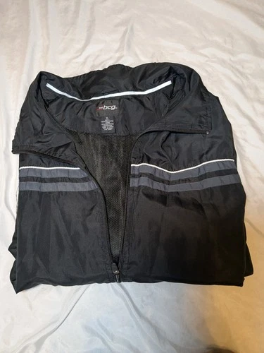 bcg Windbreaker Size XL Black, Gray, And White - product listing photo