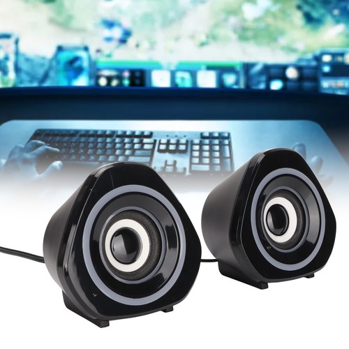 Computer Speakers Small USB Powered Plug And Play Wired Desktop Speakers With CB - Afbeelding 9 van 28
