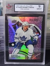 21-22 Auston Matthews Allure Pink Leopard Rare Variant 🌈🌈🌈 KSA 9 Mint