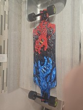 Santa Cruz Fire & Ice Micro Drop Down Longboard Bullet Trucks, Road Racer Wheels