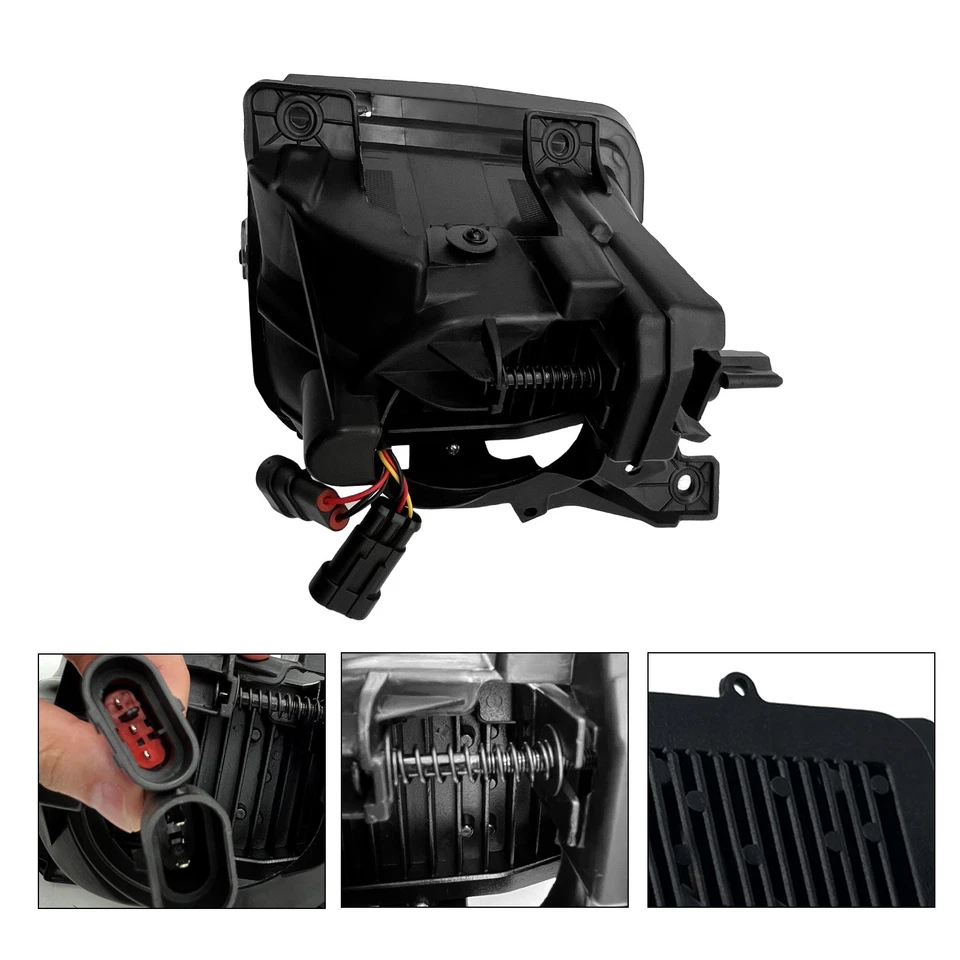 Luces antiniebla LED DRL luces de parachoques para Dodge Ram 1500 2013 2014 2015 2016 2017 2018 Foto 3 de 4