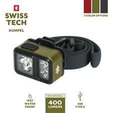 Swiss Tech 400LM Kumpel Headlamp, Green