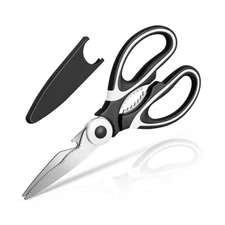 Kitchen Shears - QtoiKce Kitchen Scissors Heavy Duty Stainless Steel Food She...