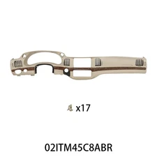 Dash Bezel Instrument Cluster Speedometer Trim Fit For 01-05 Chevrolet Impala