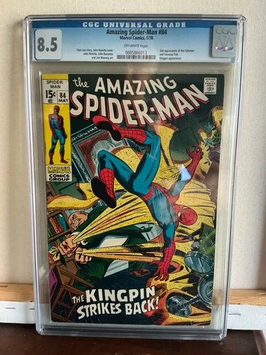 Amazing Spider-Man #84 1970 CGC 8.5 Stan Lee / John Romita Kingpin / Schemer app