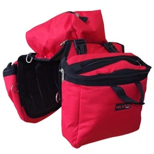 HILASON 14x12x6 Detachable Insulated Horse Saddle Side Bag | Saddlebag Bags for