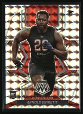 2022 Panini Mosaic #383 Arnold Ebiketie RC Silver Mosiac - Atlanta Falcons