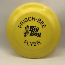 Vintage Frisch’s Big Boy Restaurants 9” Yellow Flying Frisbee “Frisch-Bee”