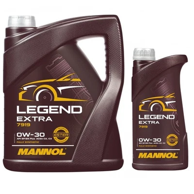 6 Litres MANNOL Legend Extra 7919 0W-30 Huile Moteur Engine Oil API SN ACEA C3 - Photo 1/4
