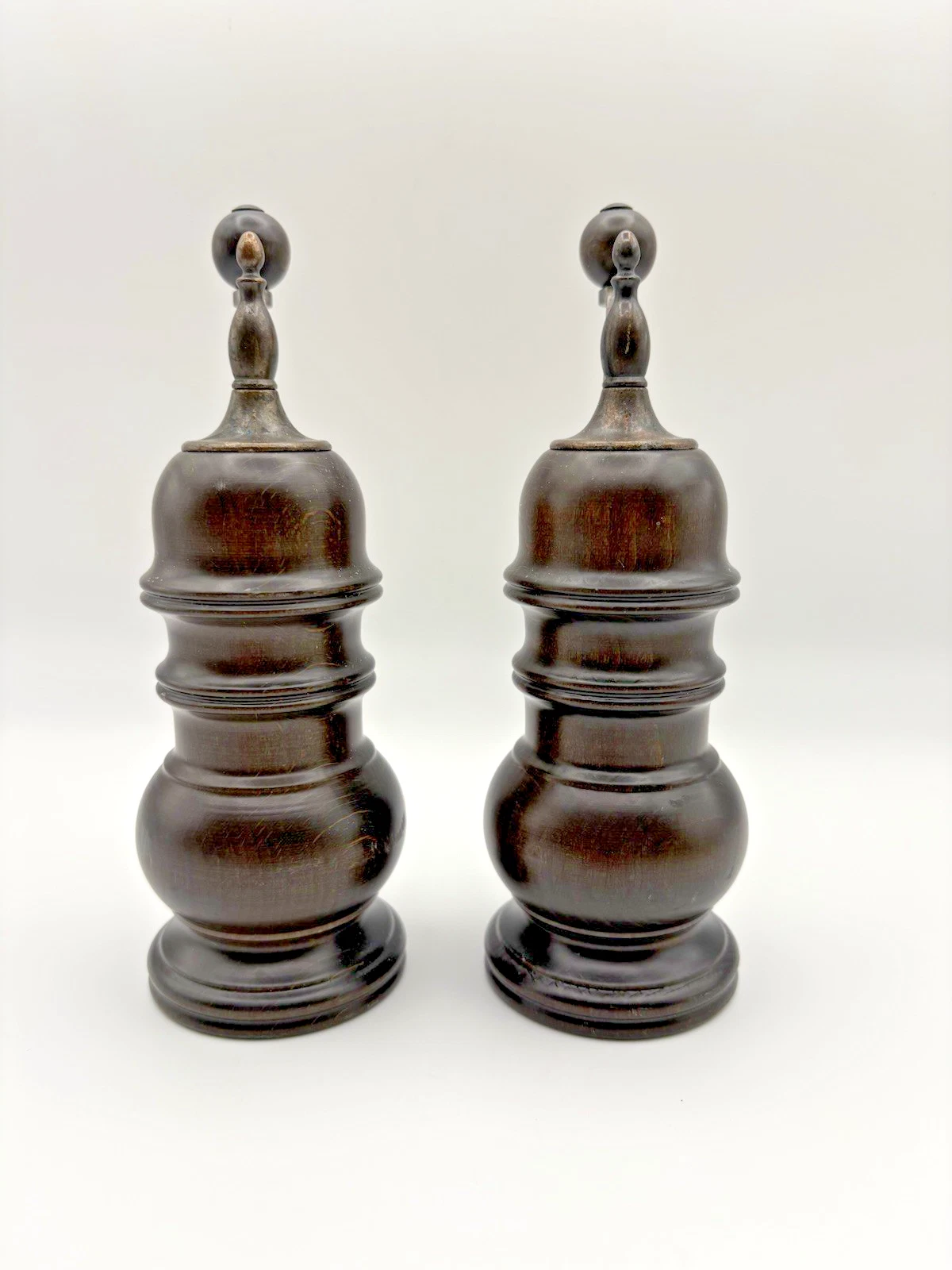 Zassenhaus Keramik Salt and Pepper Mills Germany Dark Beechwood 7.5” Vintage
Opens in a new window o