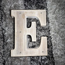 Wood Letter Light Up free standing initial - Letter E