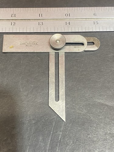 Starrett No. 15 Universal verstellbare Fase Vierkant Maschinist Werkzeug