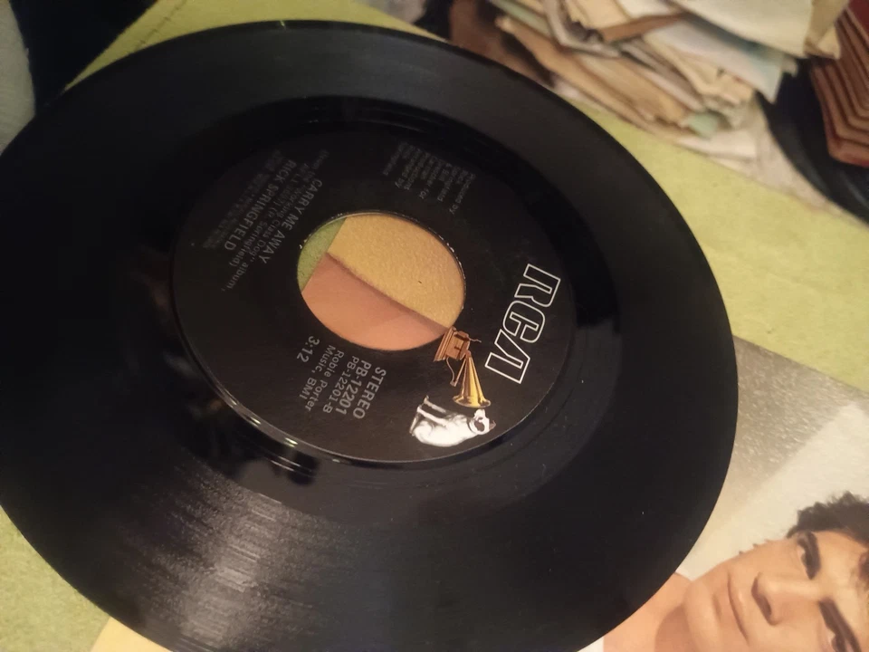 Rick Springfield - Jessie's Girl / Carry Me Away 45 EXCELLENT 1981 - Image 3 of 4