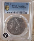 1895-O Morgan Silver Dollar PCGS Genuine VF Detail GOLD SHIELD RARE! Free Ship!