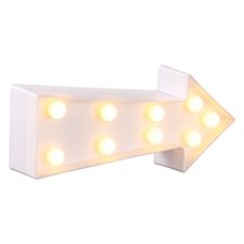 Luce notturna a forma di freccia LED insegna freccia lampada corridoio luce notturna plastica LED