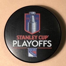 2022 Stanley Cup Playoffs New York Rangers Official NHL Hockey Puck New