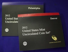 2012 Mint Set. Complete. 28 Total Coins 14 each from "P" and "D" Mints.