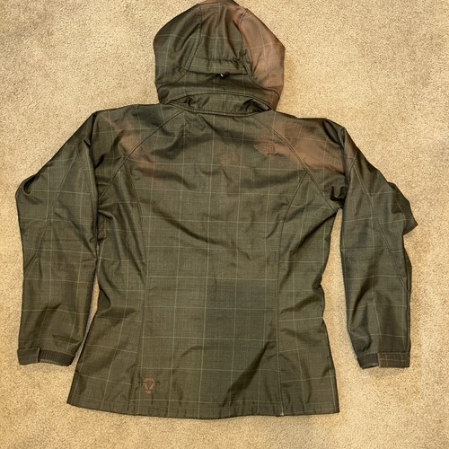 The North Face Soft Fleece Lined Hooded Ski Snowboard Jacket Brown Plaid L Faded - 第 18/24 張圖片