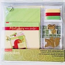 NEW Creating Keepsakes Holiday Memories Mini Scrapbook Album Kit NIB