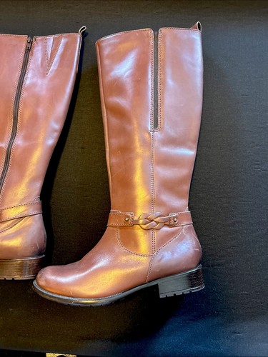 Clarks Knee High Boots Plaza Market, Zip Side Cushioned Insole, Beautiful - Picture 13 of 15