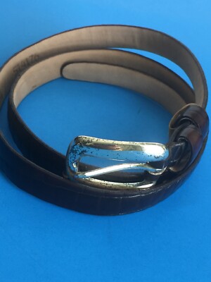 CIPRIANI Italian Alligator Calfskin Belt VINTAGE! Women main image 4