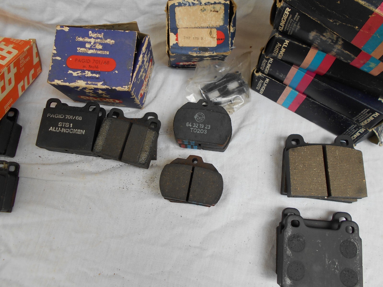 1970's  VTG LOT 10  NOS  European  brake pads Mercedes  Ferrari Porche VW + more