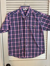Vintage Chemise Lacoste Plaid Button Down Men s Shirt
