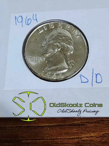1964 25C Washington Quarter D/D BU/AU